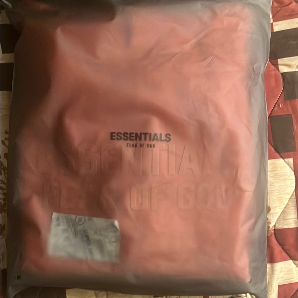 Essentials Fear of God Coral Hoodie